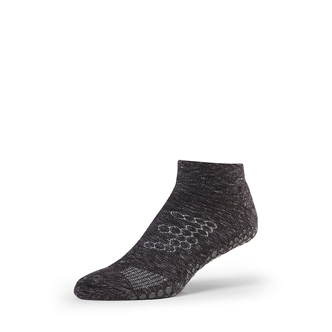 Base 33 Low Rise trumpos neslidžios kojinės, spalva Charcoal grey – produkto nuotrauka