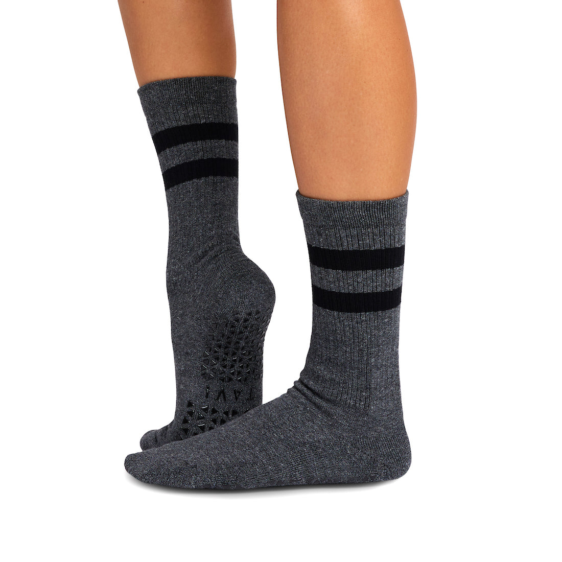 Tavi Grip Kai Classics kojinės, spalva Charcoal grey – ant pėdų, vaizdas iš šono
