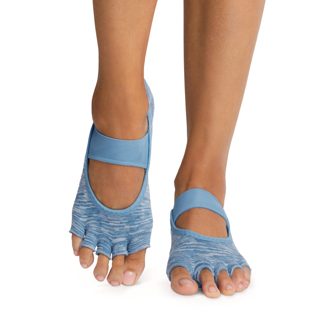 ToeSox Half Toe Mia Tec kojinės atvirais pirštais, spalva Elevate – ant pėdų, vaizdas iš priekio