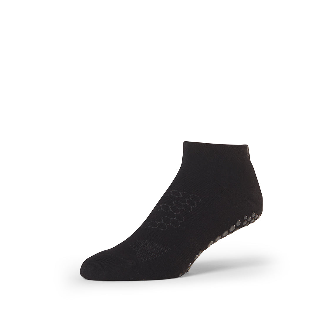 Base 33 Low Rise trumpos neslidžios kojinės, spalva Black – produkto nuotrauka