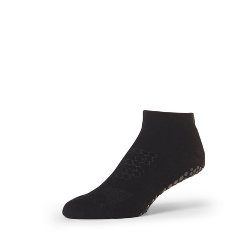 Base 33 Low Rise trumpos neslidžios kojinės, spalva Black – produkto nuotrauka
