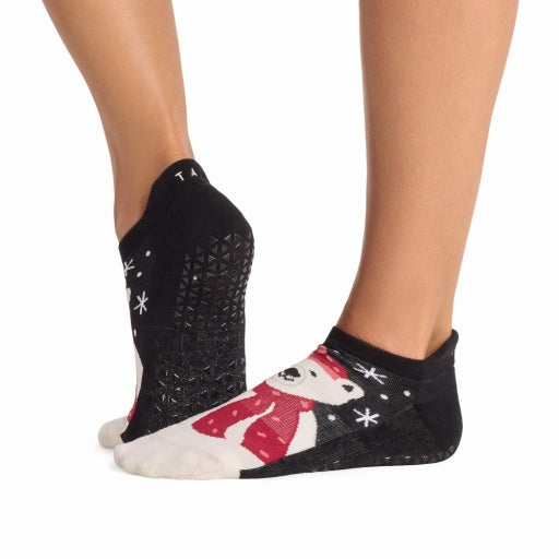 Tavi Grip Savvy kojinės, spalva Cozy bear – ant pėdų, vaizdas iš šono