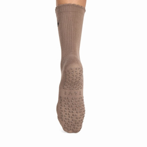 Tavi Grip Kalea Scallop kojinės, spalva Pebble – neslystantis padas, vaizdas iš galo