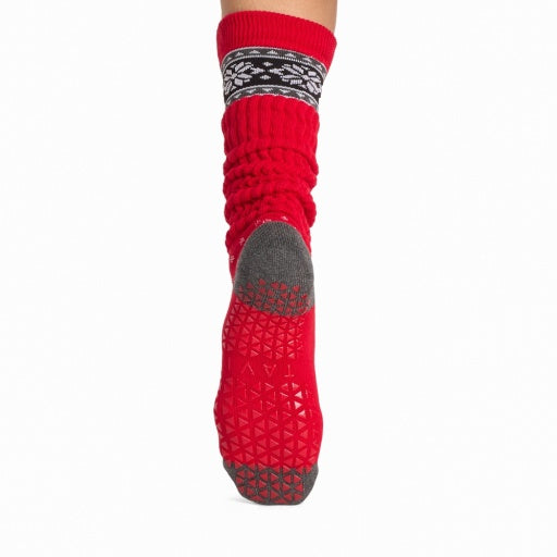 Tavi Grip Stacy kojinės, spalva Festive – neslystantis padas, vaizdas iš galo
