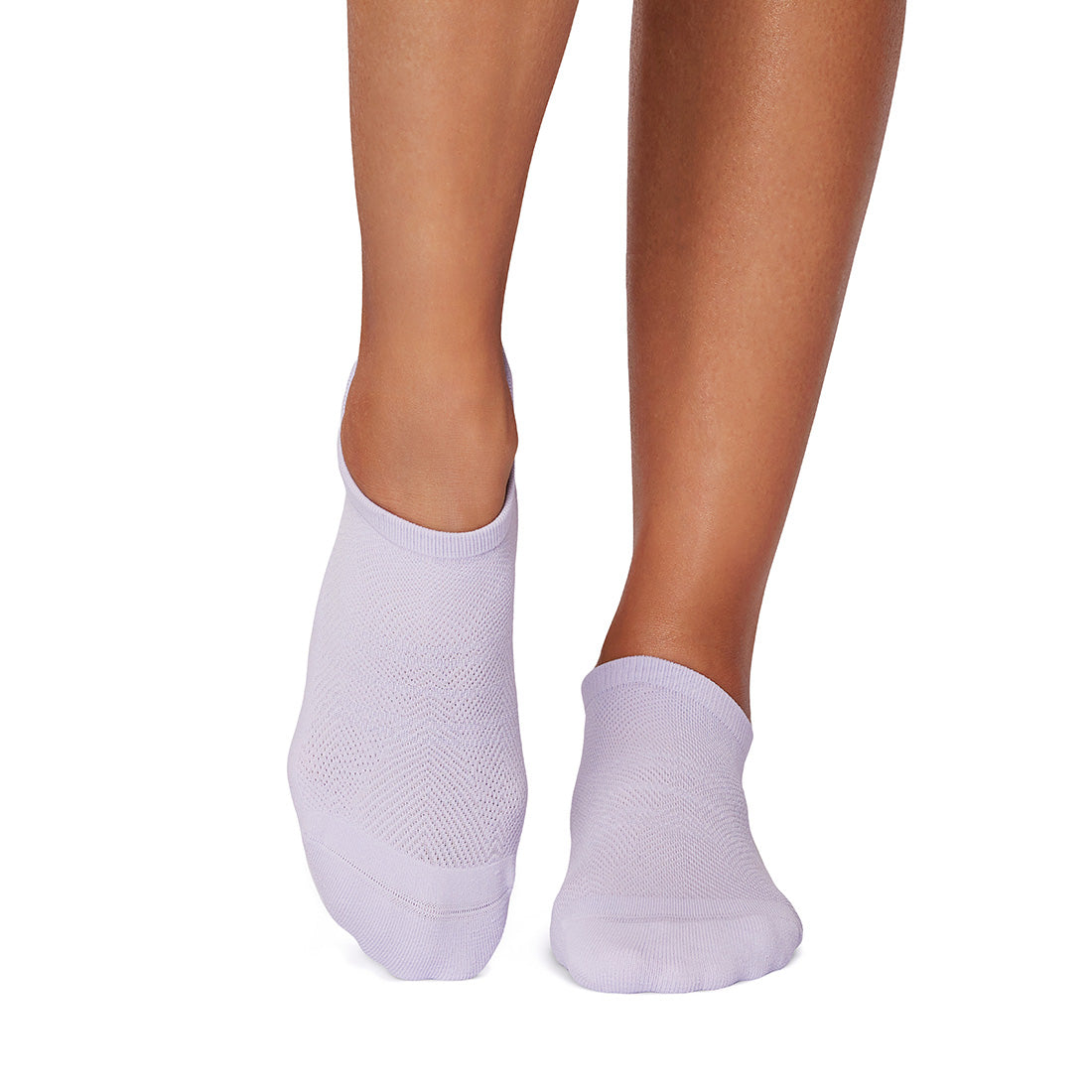 Tavi Grip Savvy Tec kojinės, spalva Soft Lavender – ant pėdų, vaizdas iš priekio