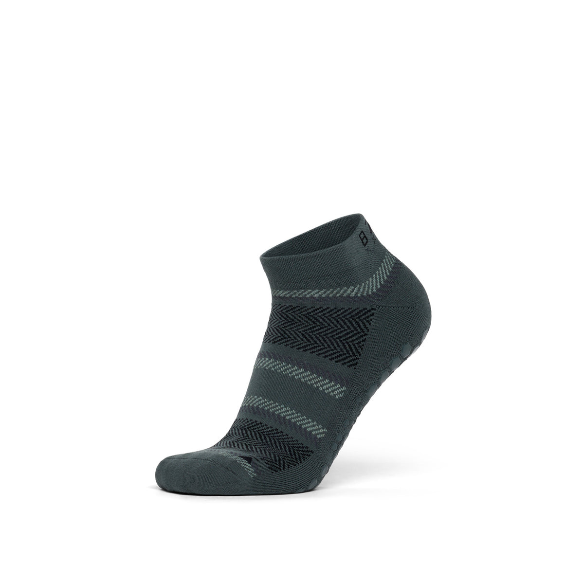 Base 33 Low Rise trumpos neslidžios kojinės, spalva Urban stripe – produkto nuotrauka